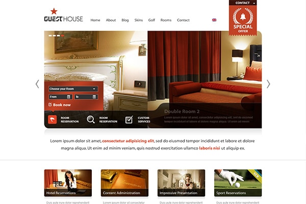 Guesthouse Hotel & Sport Center 2in1 Premium Theme – ThemForest